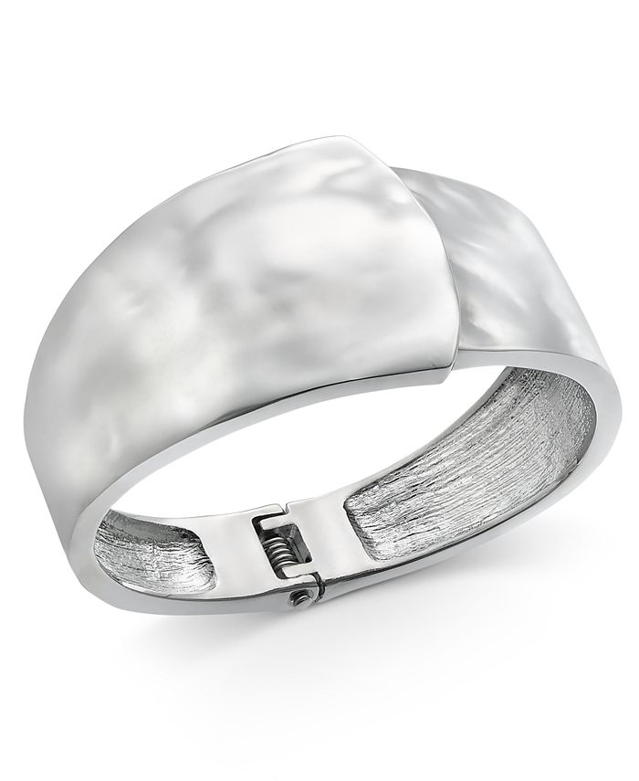 Alfani - Silver-Tone Sculptural Bangle Bracelet