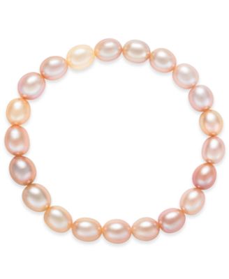 Macy's - Cultured Multi-Pink Freshwater Pearl (7mm) Stretch Bracelet