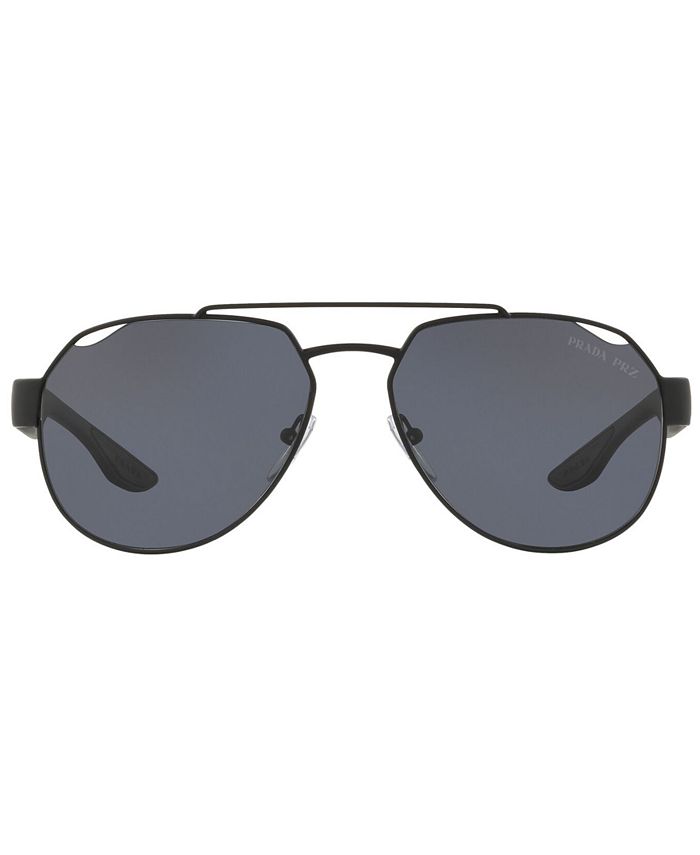 PRADA LINEA ROSSA Men's Polarized Lifestyle Sunglasses, PS 57US ...