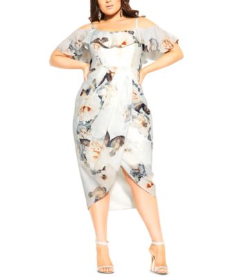 CITY CHIC - Trendy Plus Size English Garden Dress