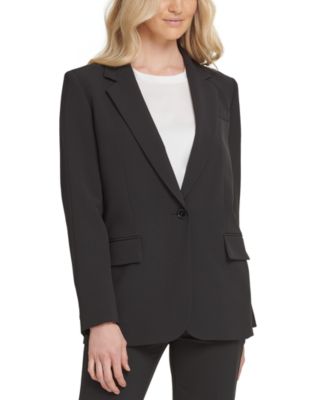 dkny one button blazer