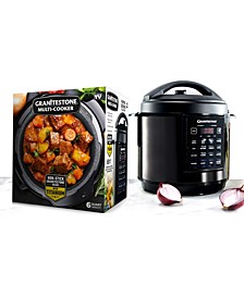 6-Qt. Triple Layer Titanium Coating Multi Cooker with Built-In Timer and Pre-Settings