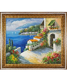 By Overstockart High Rise Bay with Tuscan Crackle Frame, 26" x 30"