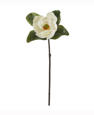 Nearly Natural 28in. Magnolia Artificial Flower Set Of 3 In White