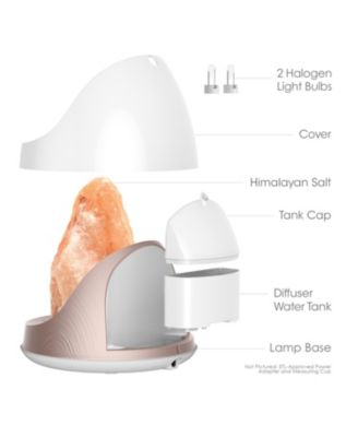 PureGlow Crystal Salt Lamp & Diffuser 