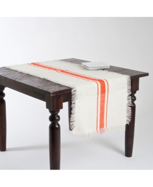 Saro Lifestyle Striped Design Jute Table Runner