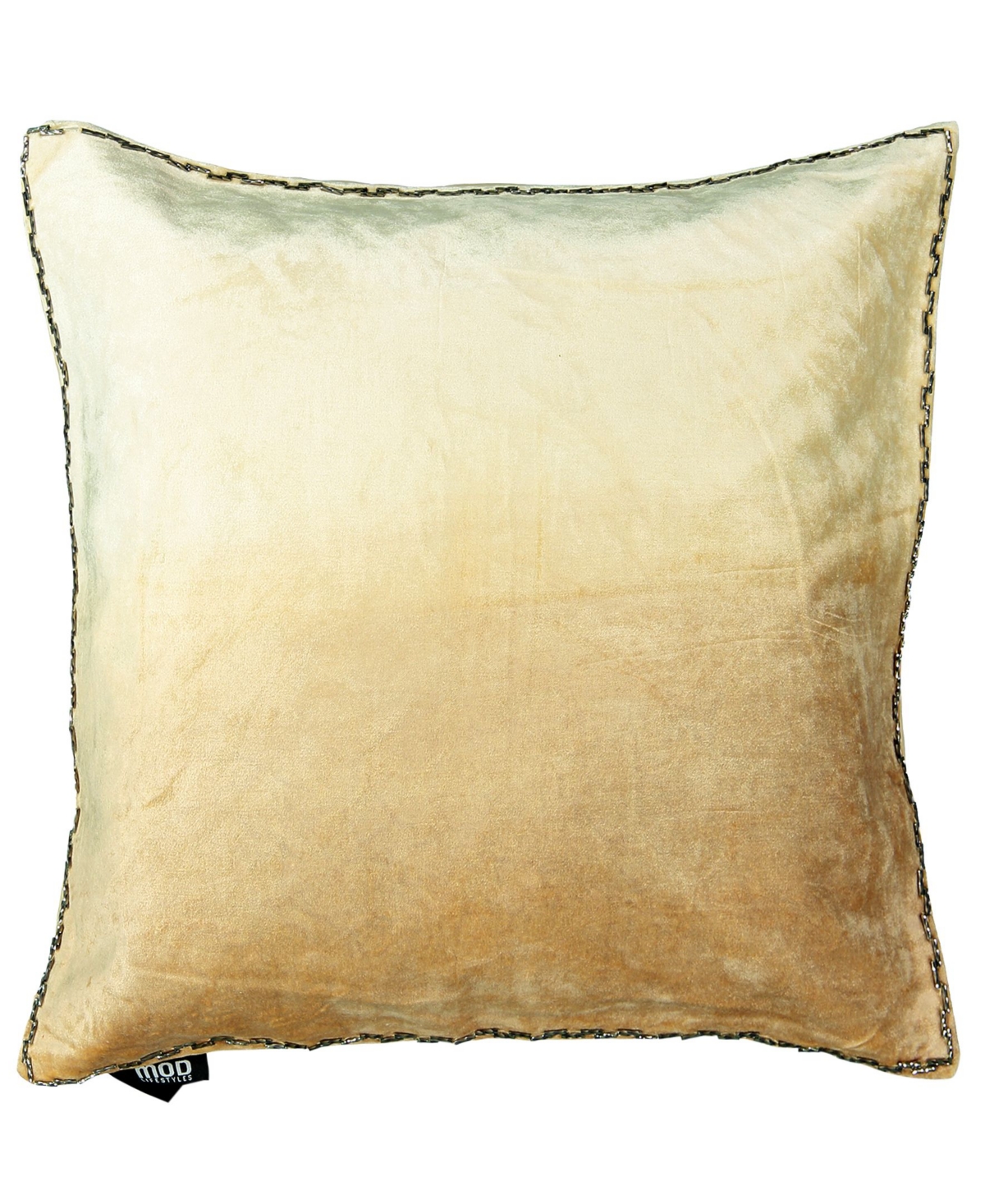 Mod Lifestyles Ombre Velvet Collection Viscose Beaded Edges Pillow, x