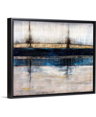 'City Blue' Framed Canvas Wall Art, 24" x 20"