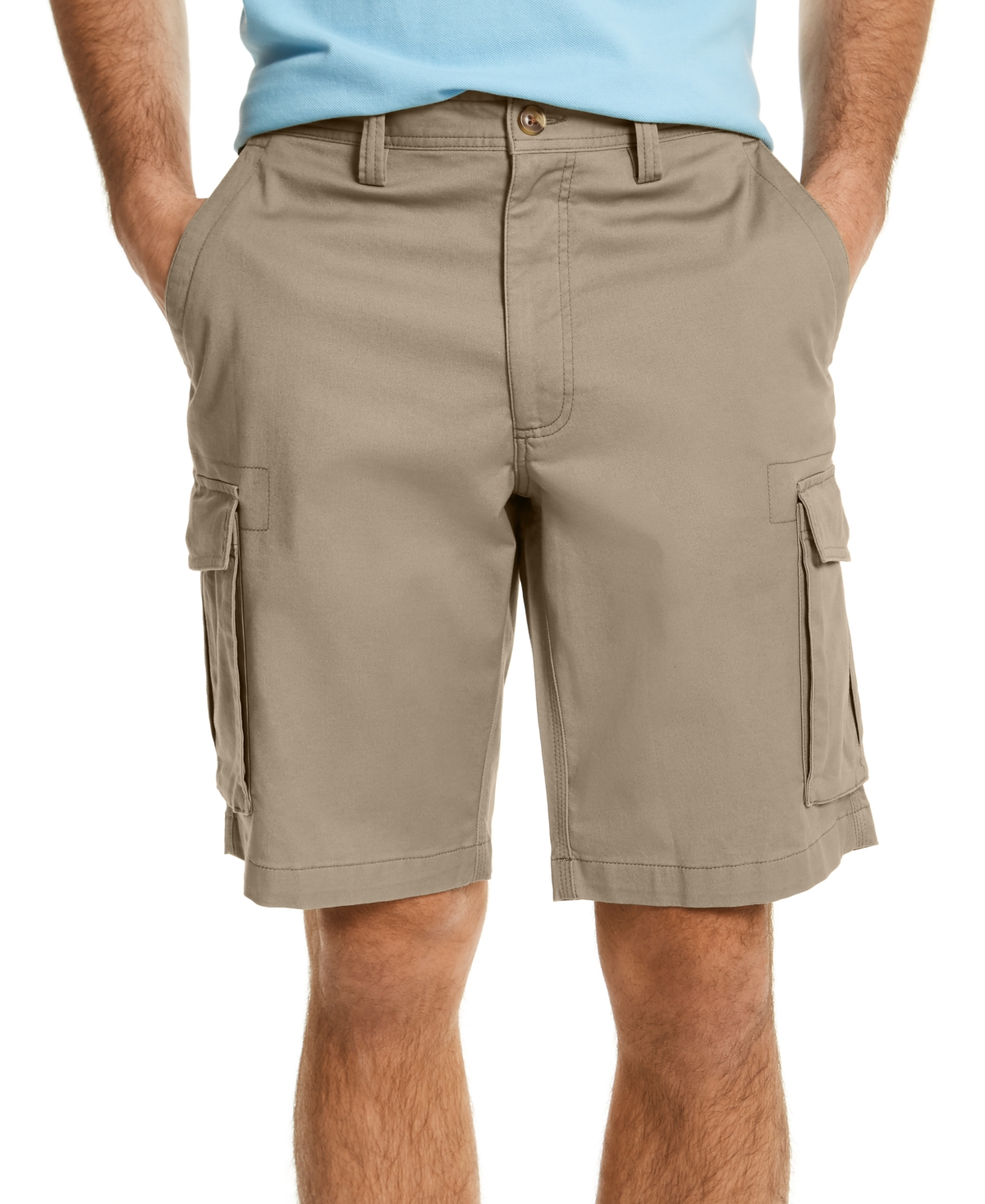 CLUB ROOM MEN'S STRETCH CARGO SHORTS, CREATED FOR MACY'S 
