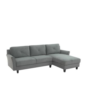 Lifestyle Solutions Harvard 3 Seat Sectional Sofa Upholstered ...