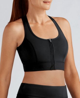 sports bra with a zipper