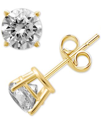 Macy's - Diamond Stud Earrings in 14k Gold or White Gold (1 ct. t.w.)