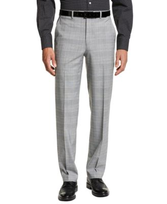 black checkered suit pants