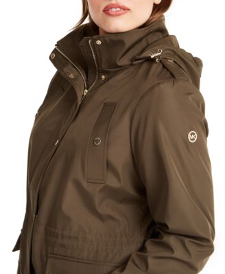 michael kors hooded waterproof anorak