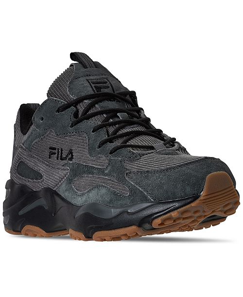 Fila Men S Ray Tracer Corduroy Casual Sneakers From Finish Line