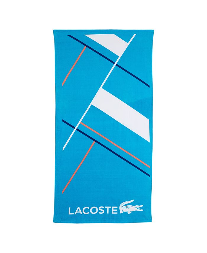Lacoste Aqua No Limit Cotton 36" X 72" Beach Towel Macy's