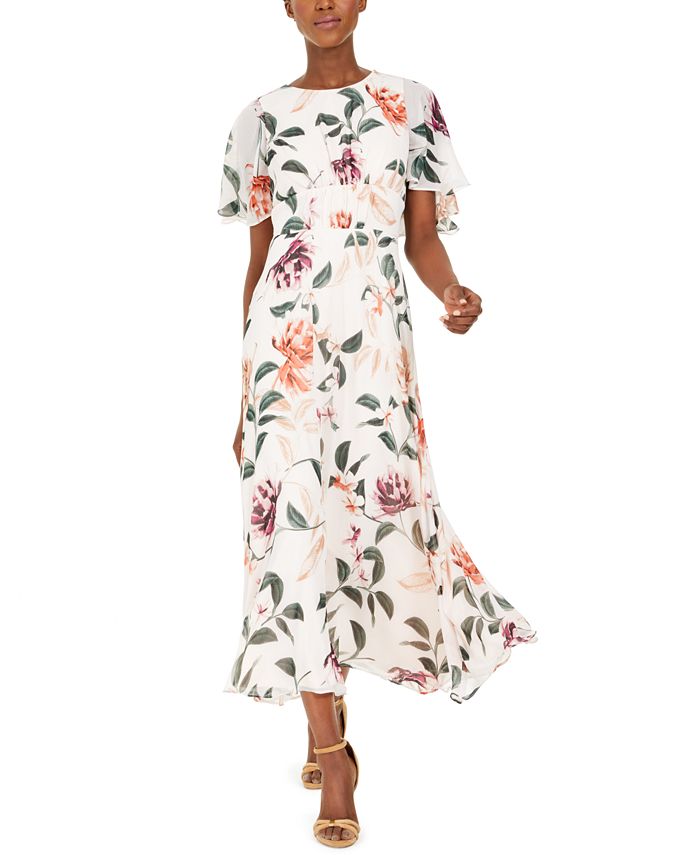 Calvin Klein Floral Maxi Dress Macy's
