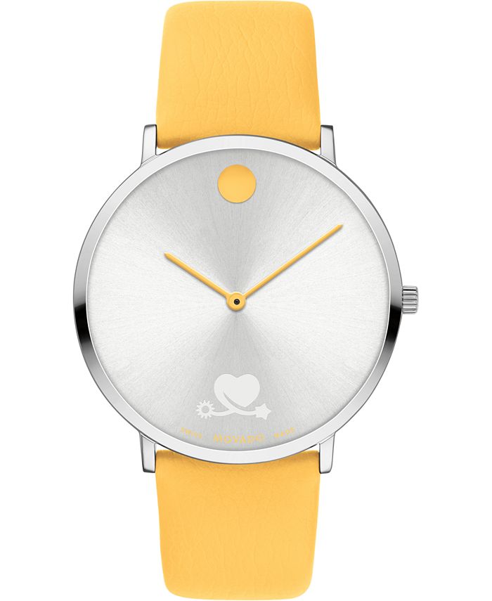 Movado modern 47 hot sale yellow
