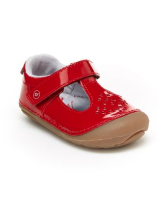 red baby shoes size 4