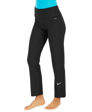 Shop Nike Essential Straight Swim Leggings In Black