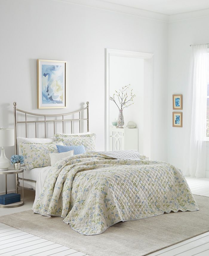 Laura Ashley Fawna Quilt Set, Full/Queen Macy's