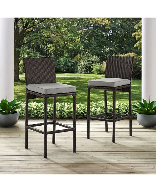 Crosley Palm Harbor Deluxe Wicker Bar Stool Set Of 2 ... (500 x 613 Pixel)