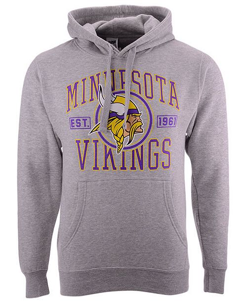 Authentic Nfl Apparel Men S Minnesota Vikings Established Hoodie