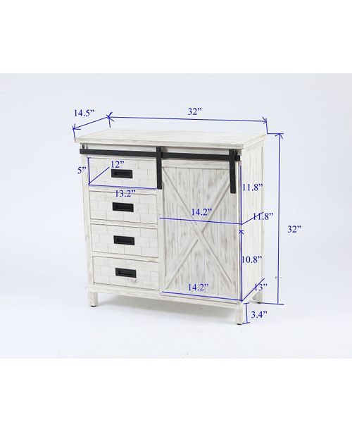 Luxen Home Wood Farmhouse Storage Cabinet Reviews Furniture