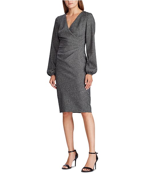 Lauren Ralph Lauren Pleated Tweed Dress Reviews Dresses