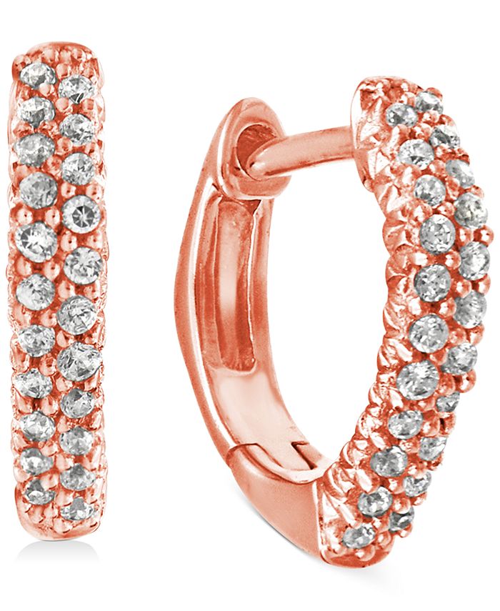 Macy's Diamond Stud Earrings (1/6 ct. t.w.) in 10k Gold, White Gold or Rose  Gold - Macy's