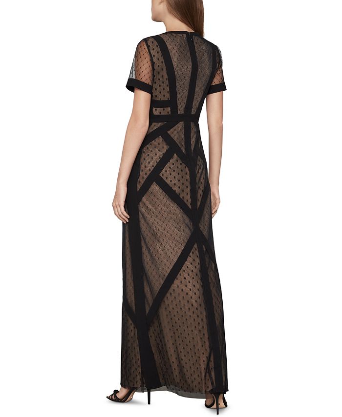 BCBGMAXAZRIA Embroidered Tulle Dress - Macy's