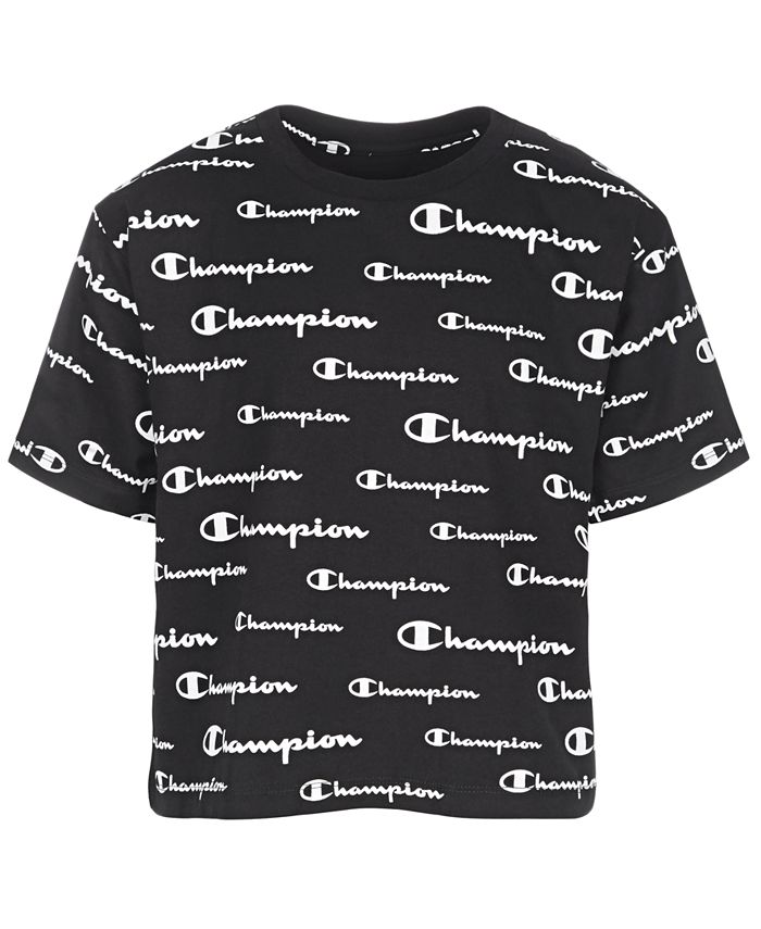 Champion Big Girls Logo-Print T-Shirt - Macy's
