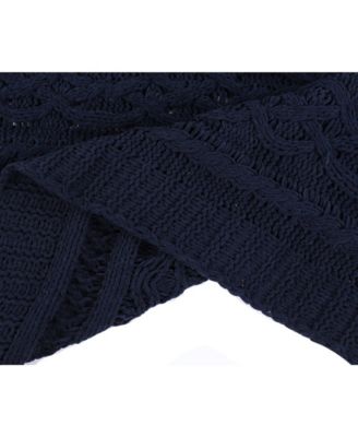 Happycare Textiles Knitted Luxury Chenille Throw, 51" x 67"