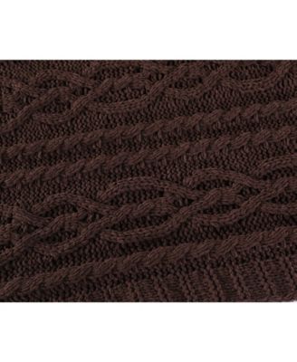 Happycare Textiles Knitted Luxury Chenille Throw, 51" x 67"