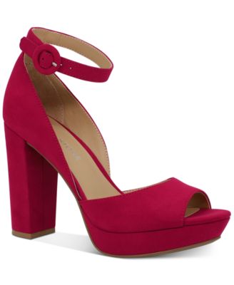 Red Block Heel Sandals \u0026 Flip Flops 