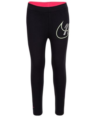 nike metallic logo leggings