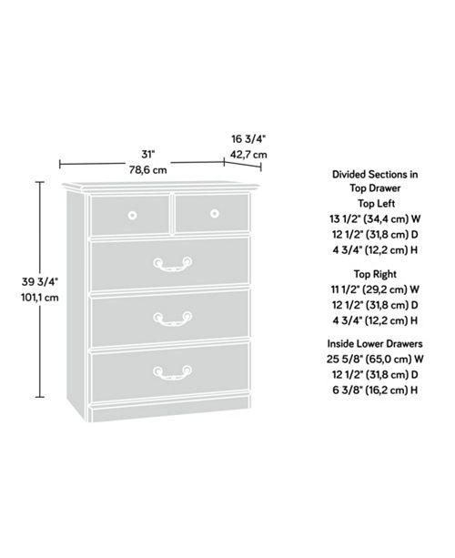 Sauder Orchard Hills 4 Drawer Chest Reviews Furniture Macy S