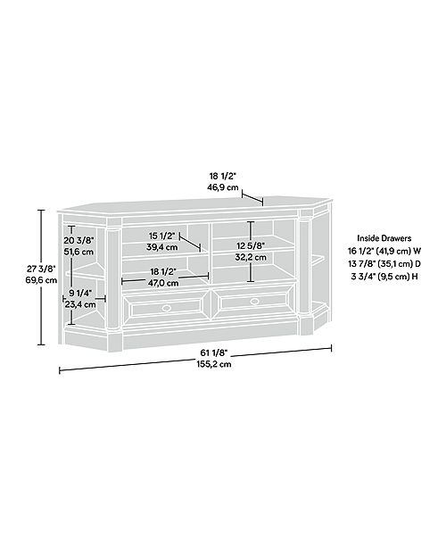 Sauder Palladia Corner Entertainment Credenza Reviews