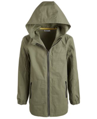 canvas jacket with hood