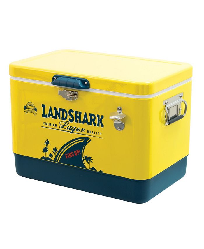 Margaritaville Landshark Steel Cooler with Bottle Cap Opener 54 Quart
