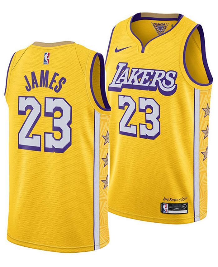 LeBron James Lakers City Edition Nike NBA Swingman Trikot
