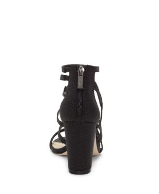 jessica simpson stassey glitter strappy block heel sandals