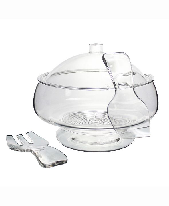 Prodyne Salad On Ice With Dome Lid Acrylic Salad Bowl and Servers & Reviews Home Macy's