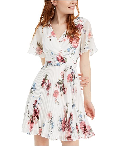 Crystal Doll Juniors Floral Wrap Dress Reviews Dresses