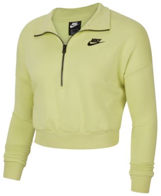 women's sportswear essential relaxed fleece cropped top