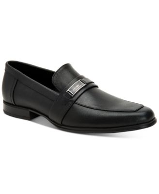 grain leather loafers