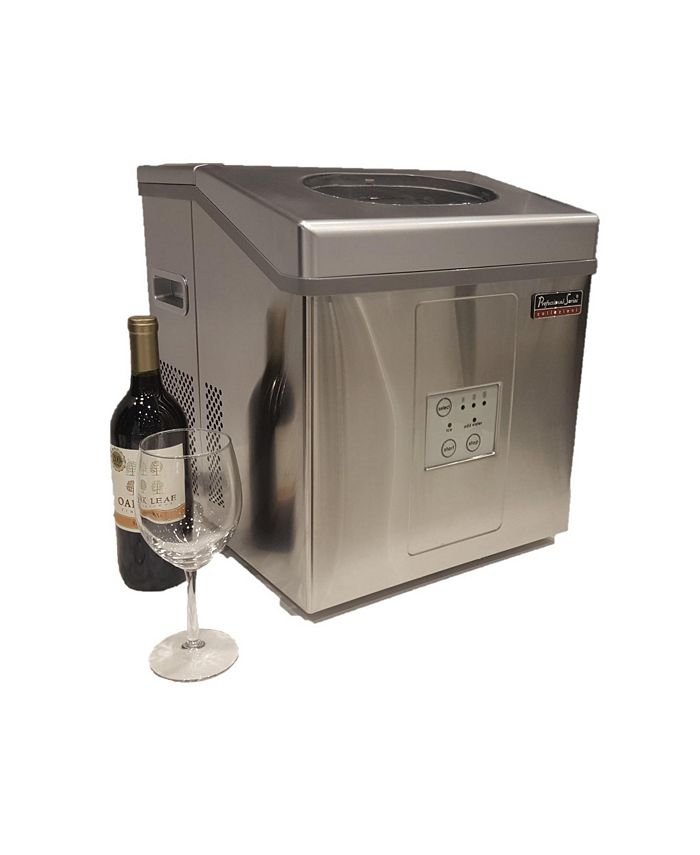 Professional Series Portable Ice Maker Stainless Steel with Ice Scoop