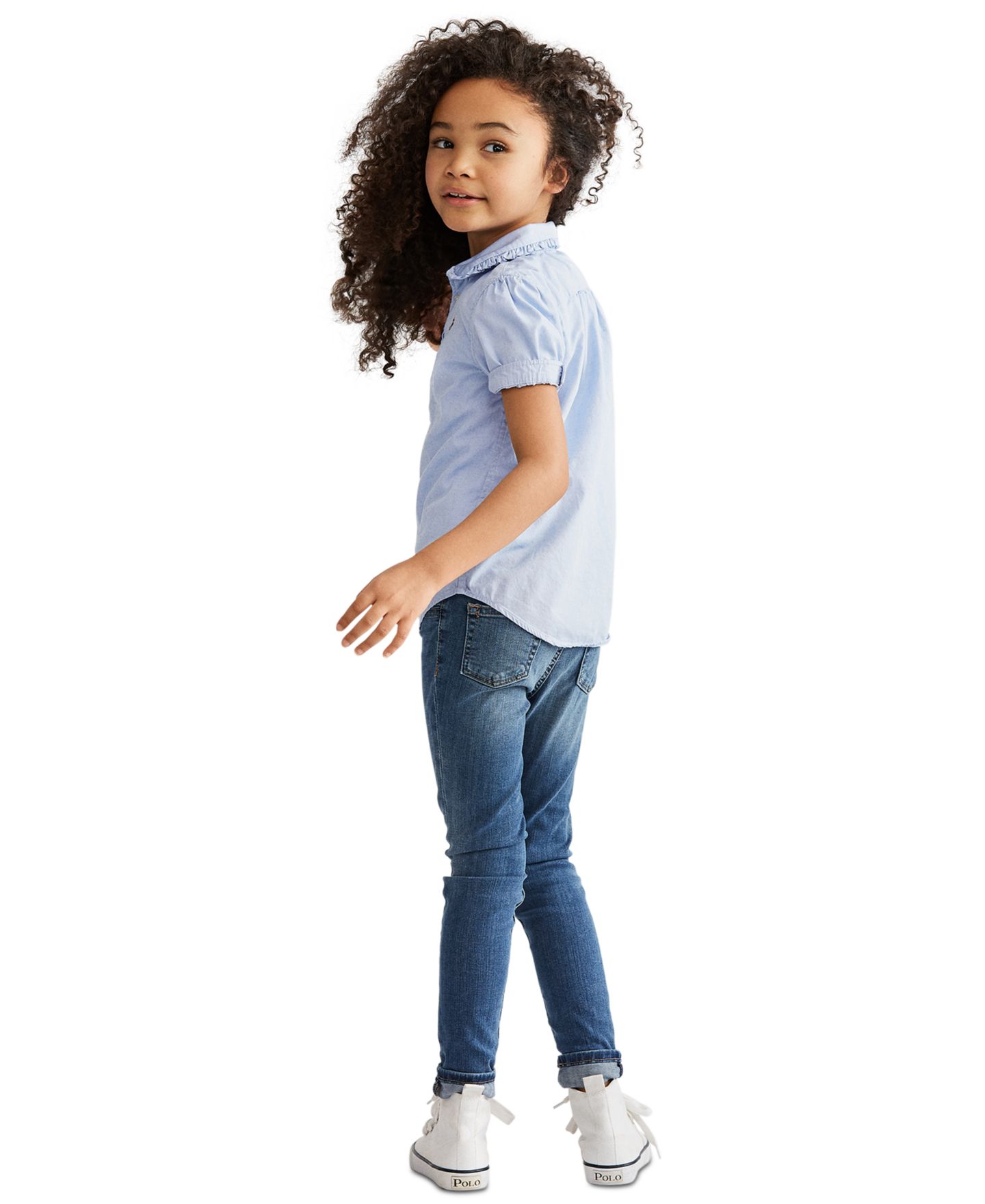 Леггинсы Polo Ralph Lauren Aubrie Denim Leggings для девочек, цвет: Варёный, вариант 1 — фото 2