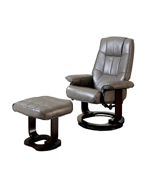 Benzara Multifunctional Swivel Lounger Chair With Ottoman Reviews Recliners Furniture Macy S