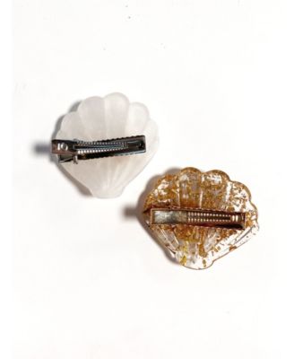 Seashell Hair Clip Duo